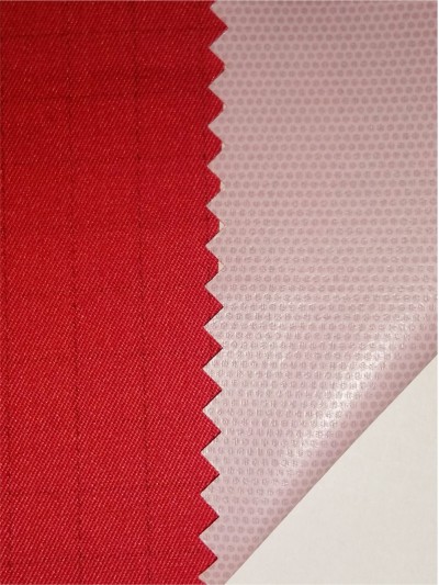 XA-GDLD  JLANM15-01 防靜電覆膜系列   CVC  32/2*32/2   新標B級防靜電斜紋 側面照